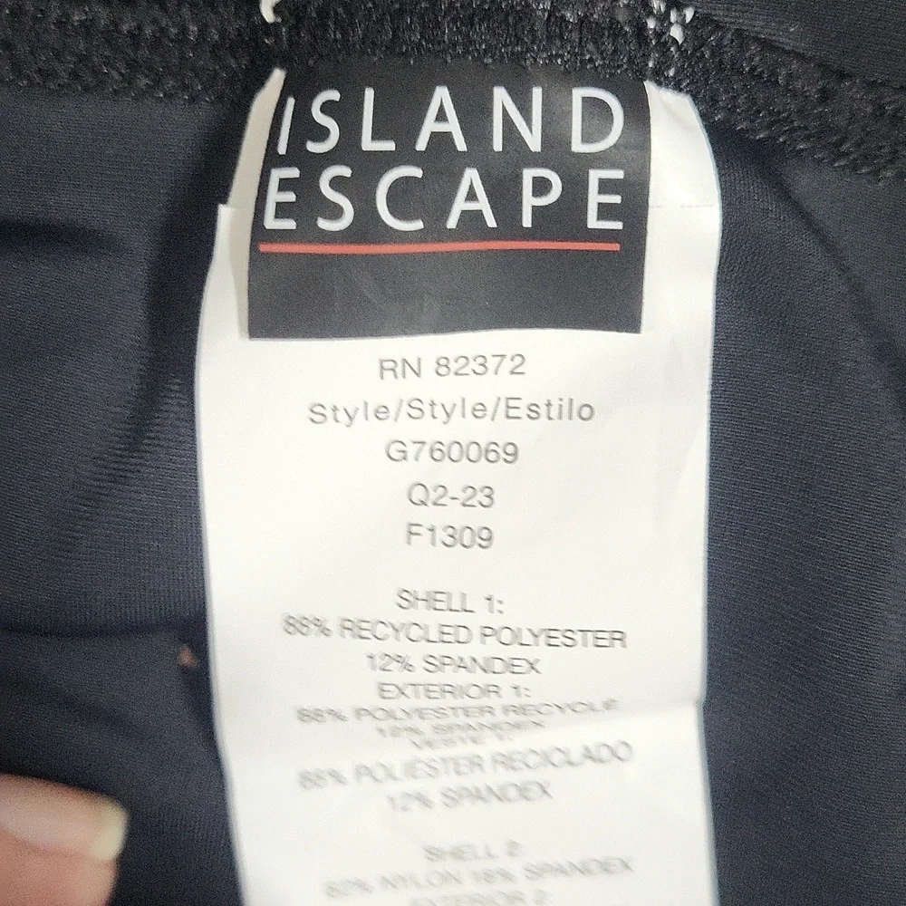 Anne Cole Floral Halter Top and Island Escape Black Skirt Set 14 NWT